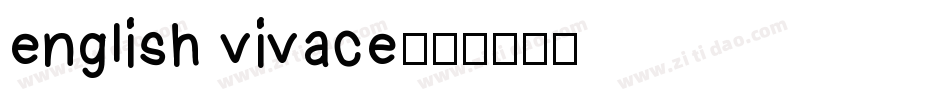 english vivace字体转换
